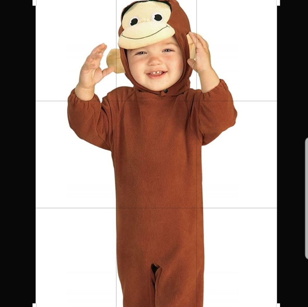 New Curious George Halloween Costume size1